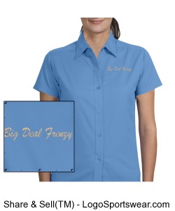 Ladies Short Sleeve Teflon Twill Shirt Design Zoom